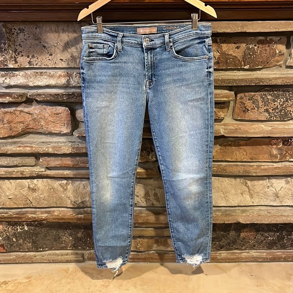 7 For All Mankind Luxe Vintage Roxanne Ankle Jeans